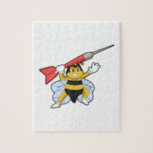 Bee at Darts with Dart.PNG Jigsaw Puzzle