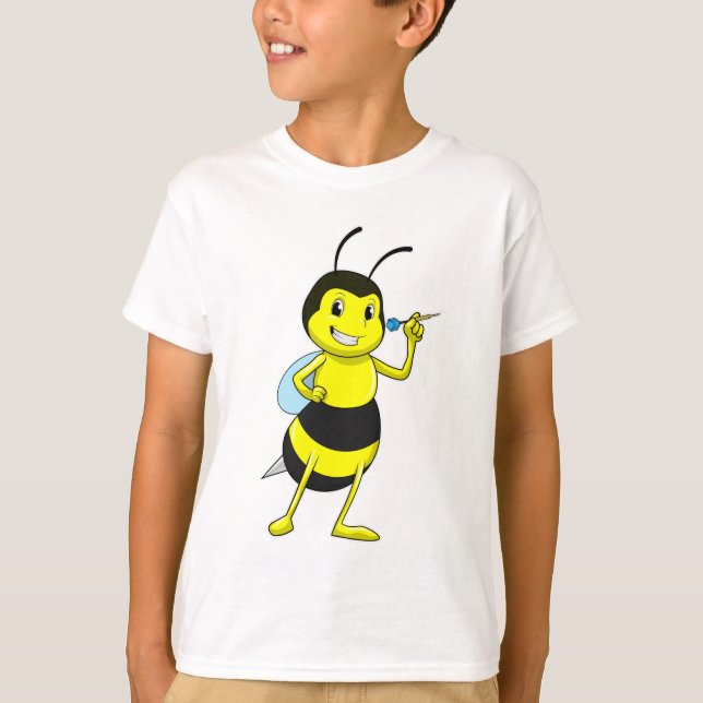 Bee at Darts with Dart T-Shirt (Front)