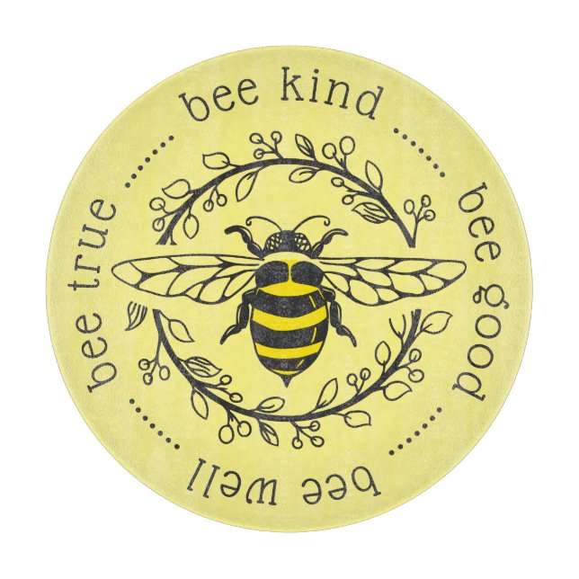 Bee Attitudes Cutting Board (Front)