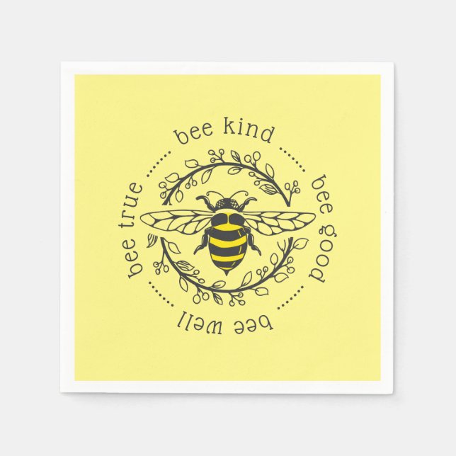 Bee Attitudes Napkin (Front)