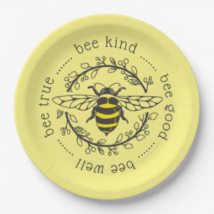 Bee Attitudes Paper Plate