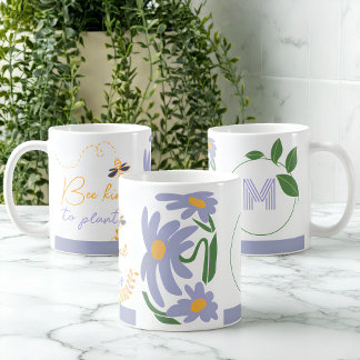 Bee-autiful Blooms: Personalized Eco-Friendly Mug