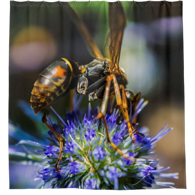 Bee Aware Shower Curtain (Front)