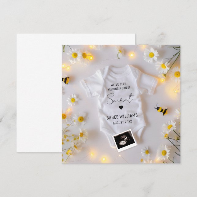 Bee Baby Announcement Social Media (Front/Back)