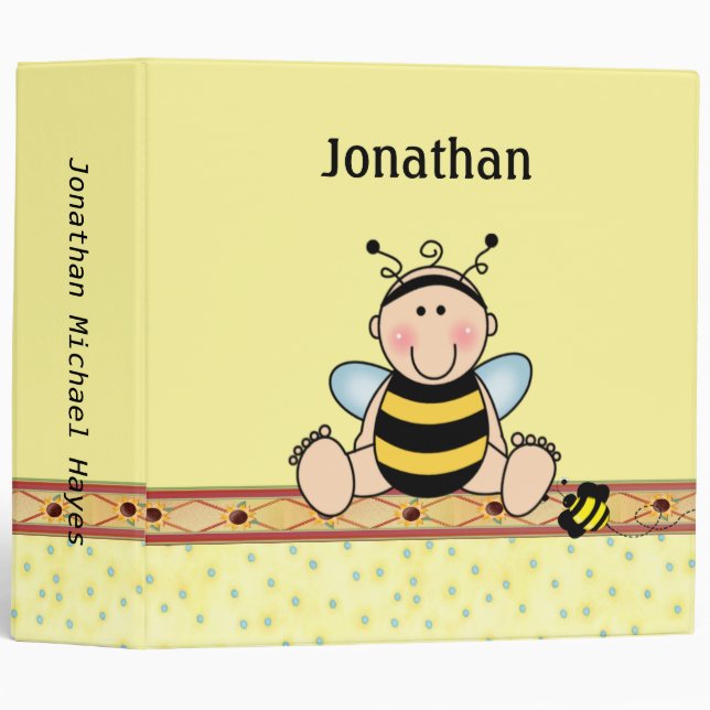 Bee Baby Binder (Front/Spine)
