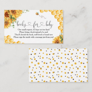 Bee Baby Shower Books For Baby Enclosure Card
