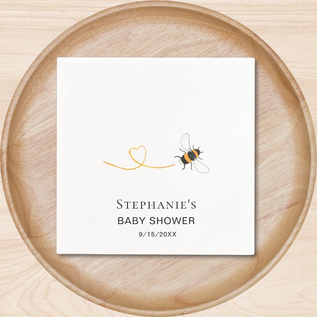 Bee Baby Shower Custom Napkin (Creator Uploaded)