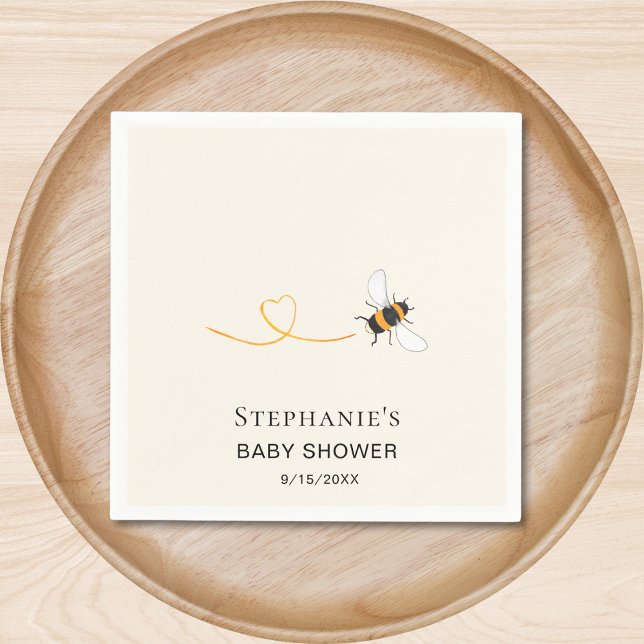 Bee Baby Shower Custom Napkin (Creator Uploaded)