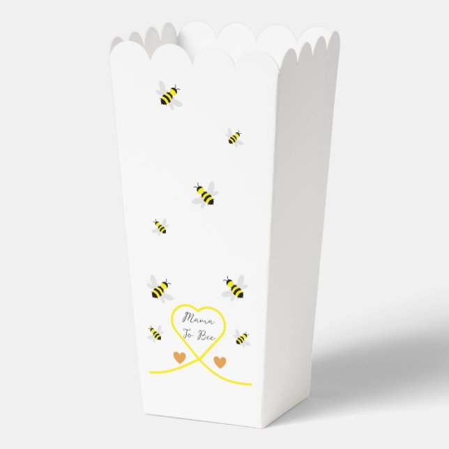 Bee Baby Shower Favor Box (Front)