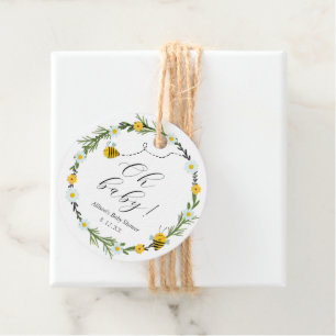 Bee Baby Shower Favour Tags