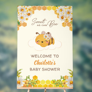 Bee Baby shower Floral Honeypeb Bienvenue