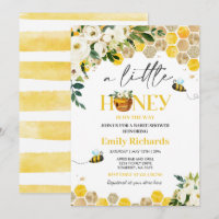 Bee Baby Shower Gender Neutral Little Honey