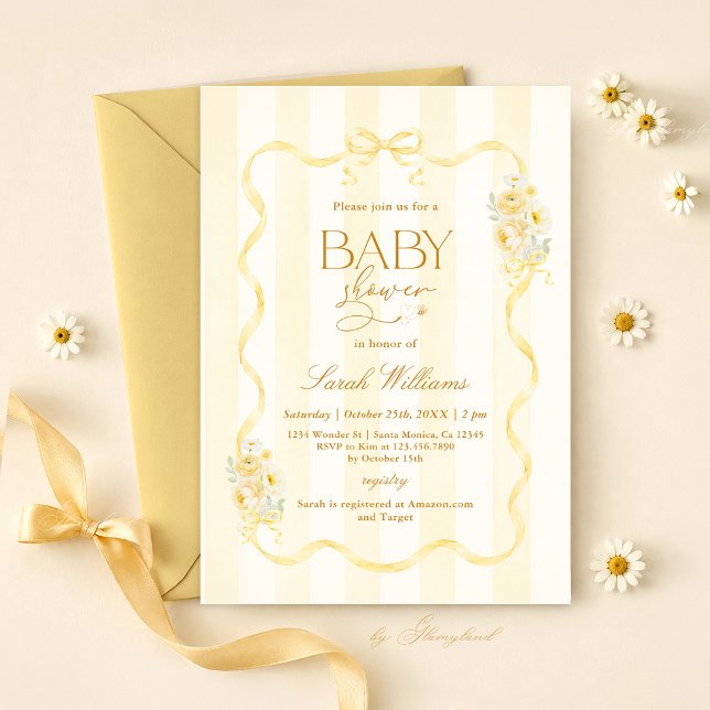 Bee Baby Shower Invitation (Creator Uploaded)
