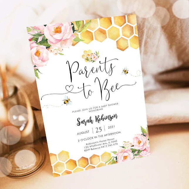 Bee Baby Shower Invitation (Creator Uploaded)