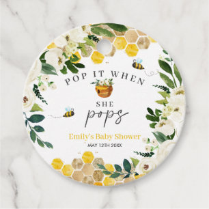 Bee Baby Shower Mommy To Bee Pop It When She Pops Favour Tags