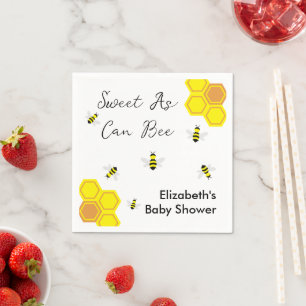 Bee Baby Shower Napkin