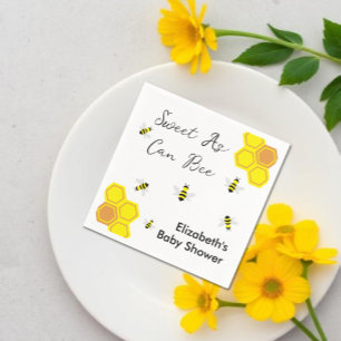 Bee Baby Shower Napkin