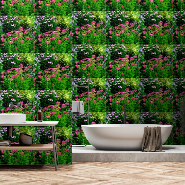 Bee Balm Wallpaper (Bathroom)