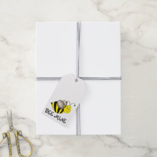 Bee (Be) Mine Valentine's Day Bumblebee Gift Tag