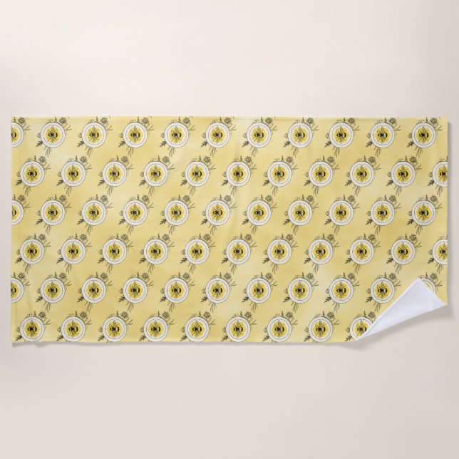 Bee Beach Towel (Front)