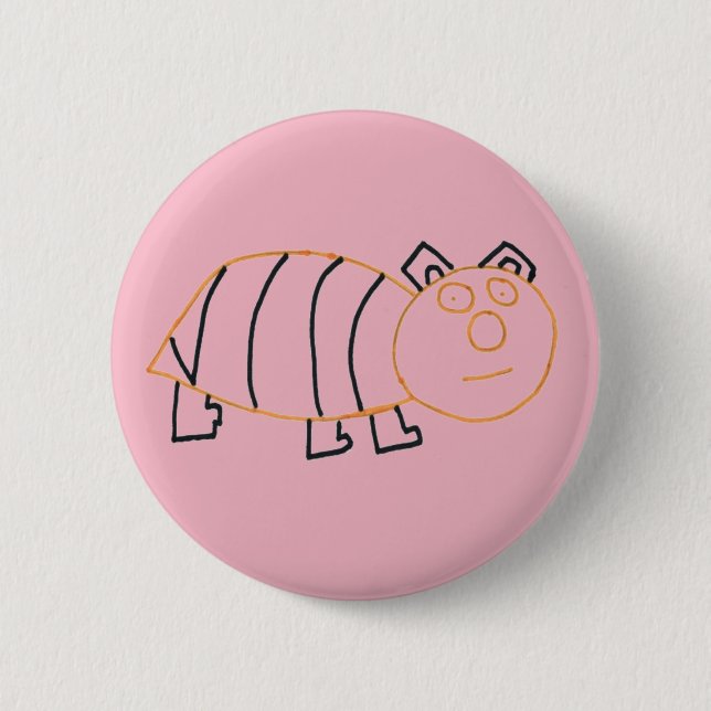 Bee Bear Standard, 5.7 cm (2.25") Round Badge 2 Inch Round Button (Front)