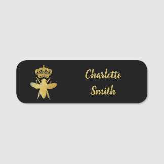 BEE BEE Gold Personnalisé Pin Noir Badge Pin Magné