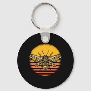 Bee Beekeeper Beekeeping Retro Gift Keychain