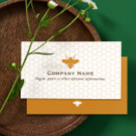 Bee BeeKeeper Honey Apairist Business Card<br><div class="desc">Simple elegant design featuring bee vector silhouette. Easily change backside colour if desired.</div>