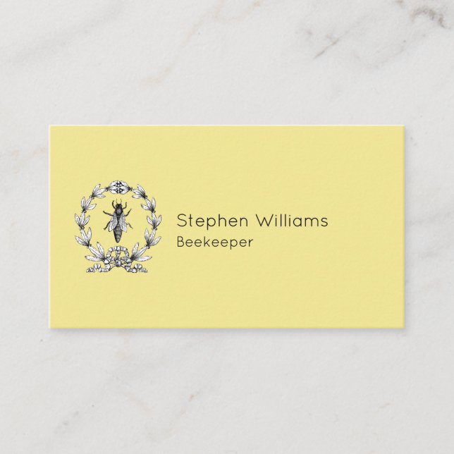 Bee BeeKeeper Honey Apairist | Queen Bee Business Card (Front)