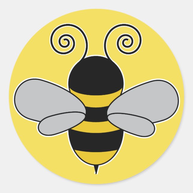 Bee Beekeeper Honey Bee Classic Round Sticker (Front)