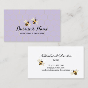 Bee Beekeeper Honey Business Card