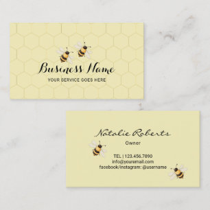 Bee Beekeeper Honey Business Card