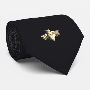 Bee – Biene – black – schwarz Tie