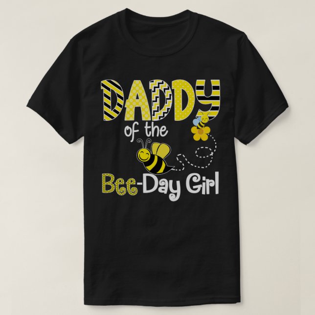 Bee Birthday Matching Family Hive Party Theme Momm T-Shirt (Design Front)