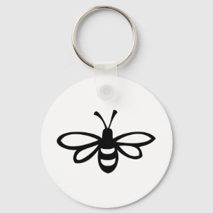 Bee [black] keychain