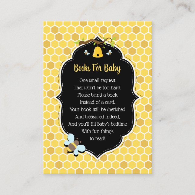 Bee Books For Baby Enclosure Card (Front)