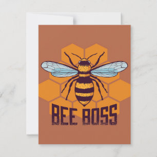 Bee Boss Bee Gifts ,I Love Bee, Beekeeping Gifts Invitation