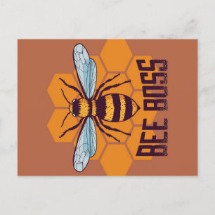 Bee Boss Bee Gifts ,I Love Bee, Beekeeping Gifts Postcard