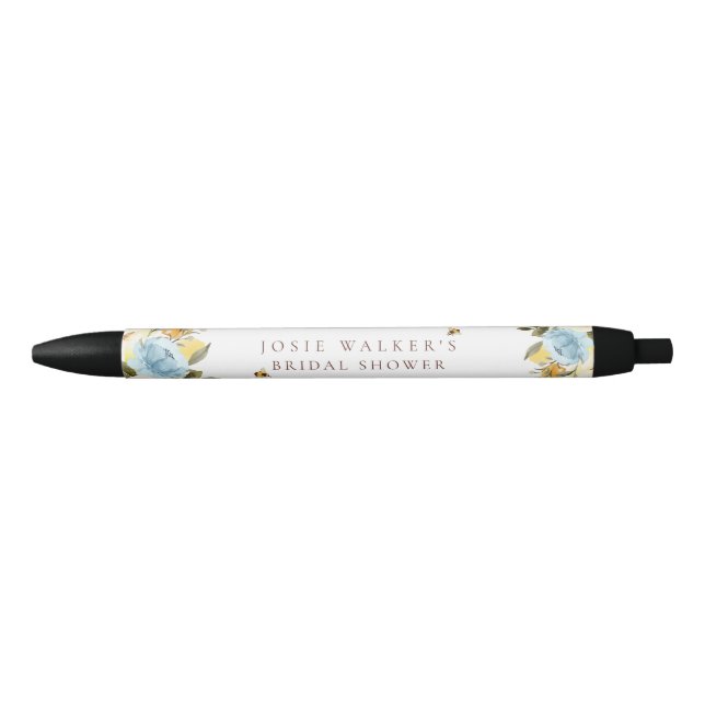 Bee Bridal Shower Black Ink Pen (Front)
