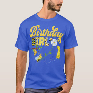 Bee Bumblebee Girl Birthday Hive Sweet 1st Party M T-Shirt
