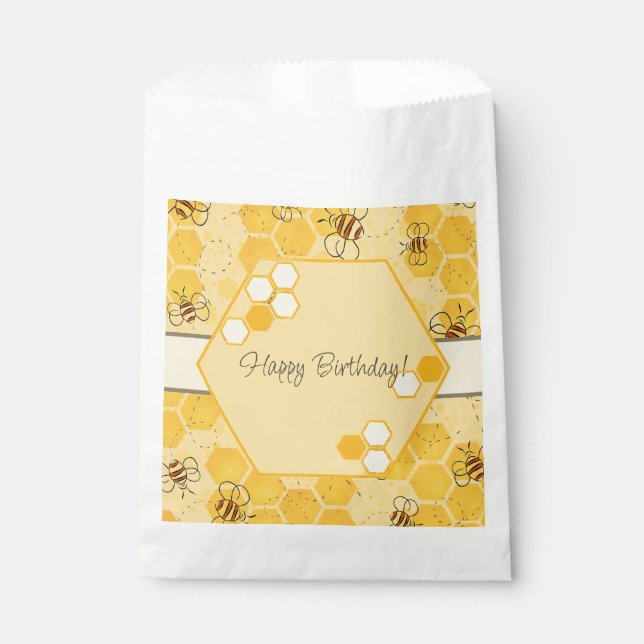 Bee Buzzing Honey Bees Cute  Favour Bag (Front)