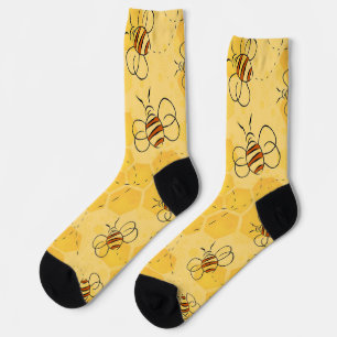 Bee Buzzing Honey Bees Cute  Socks
