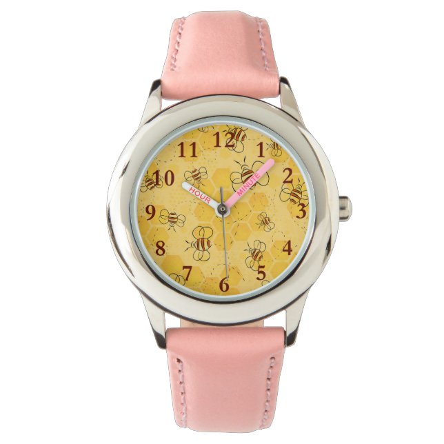 Bee Buzzing Honey Bees Cute  Watch (Front)