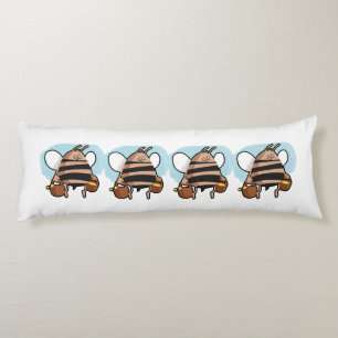 Bee cartoon body pillow