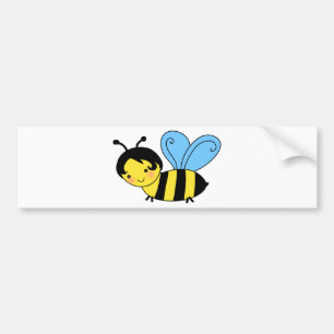 bee cartoon bumper sticker