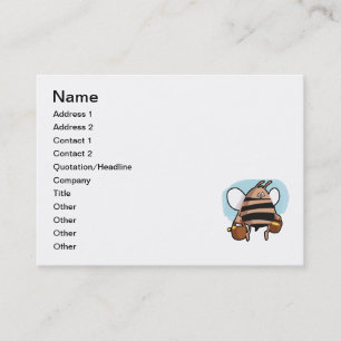 Bee cartoon business card