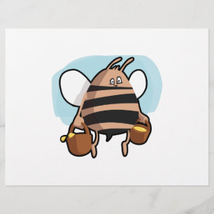 Bee cartoon flyer