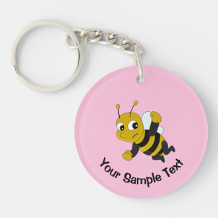 Bee cartoon  keychain