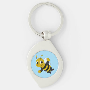 Bee cartoon keychain