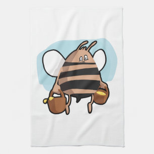 Bee cartoon kitchen towel